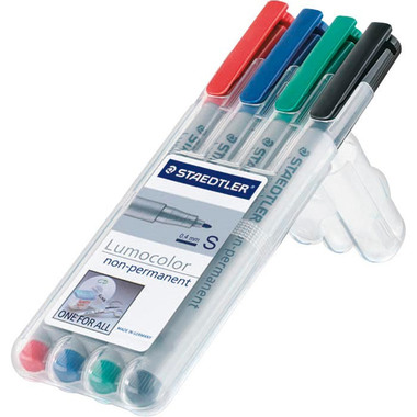 STAEDTLER Lumocolor non-perm. S 311 WP4 4 colori ass.