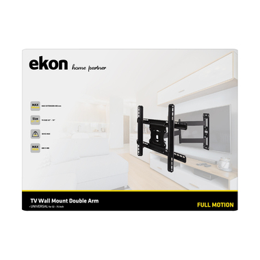 Support mural mobile pour TV 75 pouces | Ekon