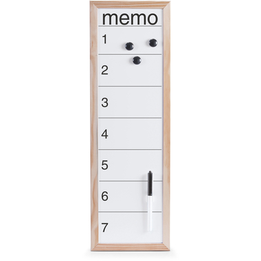 ZELLER Tableau magnét. Memo 20x60cm 11576 naturel