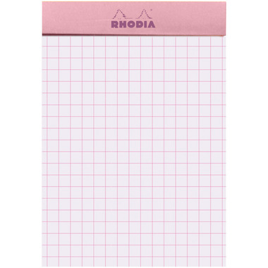 RHODIA Notizblock Couleurs Nr.11 A7 11302C rosa, kariert 80 Blatt