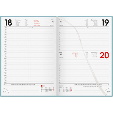BIELLA Geschäftsagenda Colorful 2026 809701310026U 1T/1S salb.grün ML 14.5x20.5cm