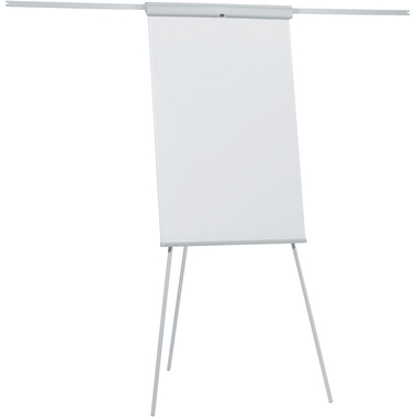 FRANKEN Flipchart X-tra!Line 68x105cm EL-FC22 hellgrau mit Seitenarmen