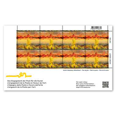 Briefmarken CHF 1.20 «Höhenfeuer», Kleinbogen mit 8 Marken