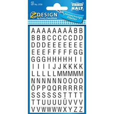 Z-DESIGN Letters noir 3720 6.5mm 240 pcs.