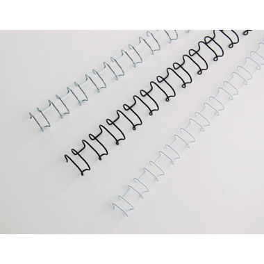 GBC Baguettes de reliure 12mm A4 IB165320 noir, 21 anneaux 100 pcs.