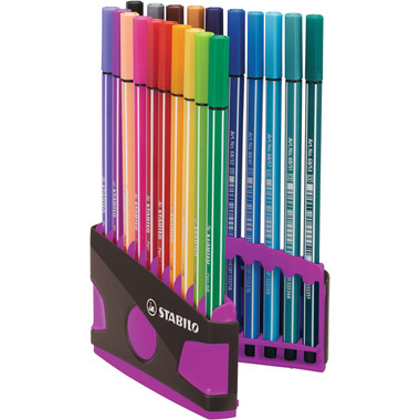 STABILO Stylo Fibre Pen 68 1mm 6820-031-03 20 pcs. ass. ColorParade