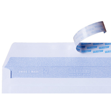 METTLER Couvert Fenster links C5/6 7065-80-S100 80g,hochweiss,Kleber 100 Stk.