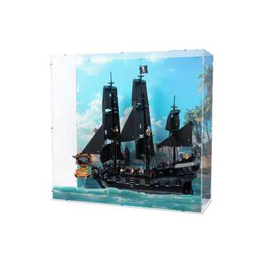 iDisplayit vetrina in acrilico per LEGO 10365 Nave di Capitan Jack Sparrow