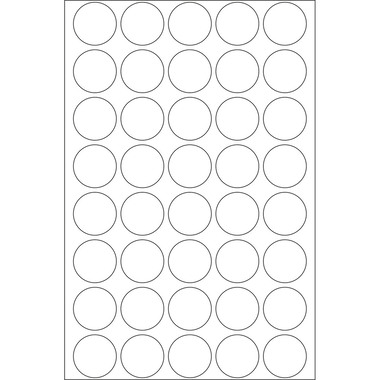 HERMA Marcatori 13mm 1860 bianco 240 pz.