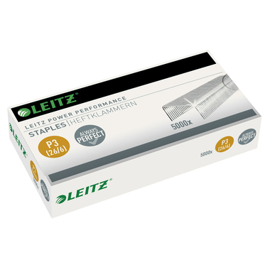 LEITZ Heftklammern P3 26/6mm 5572-10-00 verzinkt 5000 Stück