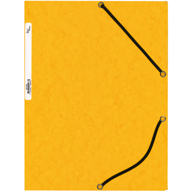 BÜROLINE Pochette à élastique A4 460698PE1U jaune, carton