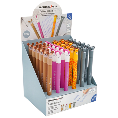 EBERHARD FABER Penna Gel Erase It 560104 Animals 2, assortiti 36 pezzi
