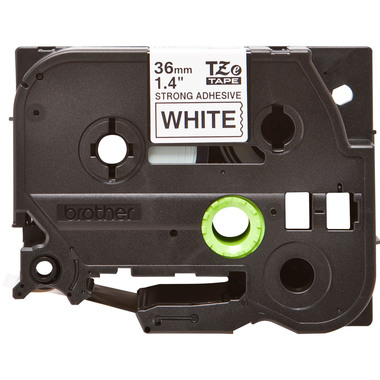 PTOUCH Nastro, strong/adh.nero/bianco TZe-S261 PT-300 36 mm