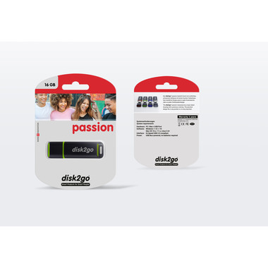 DISK2GO USB-Stick passion 2.0 16GB 30006491 USB 2.0