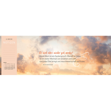 ARS EDITION Calendrier de table 2026 13572 Lieblingstag DE 29.7x11.5cm