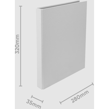 BIELLA Ringbuch Ringo-Plast 3.5cm 43442201U weiss 2-Ring A4