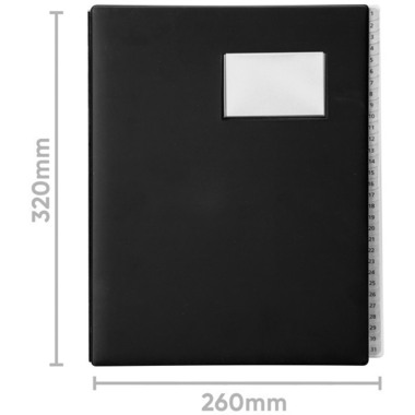 BIELLA Pultmappe Pronto A4 32043102U schwarz 31-teilig