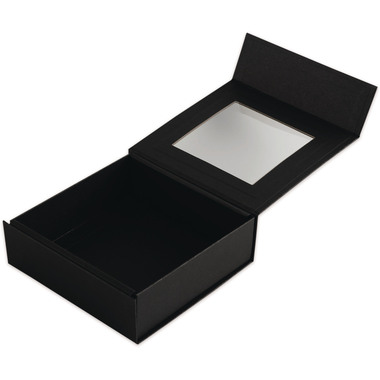 ELCO Box cadeau avec grande fenêtre 82111.11 noir, 15x15x5cm 5 pcs.