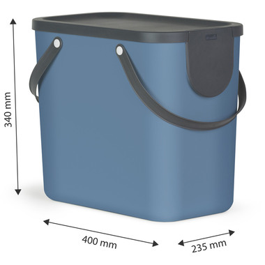 ROTHO Recyclingbox Albula 25l 1024906161 Horizon blue 180x332x180mm