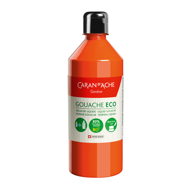 CARAN D'ACHE Couleur opaq.Gouache Eco 500ml 2371.030 orange fluo liquide