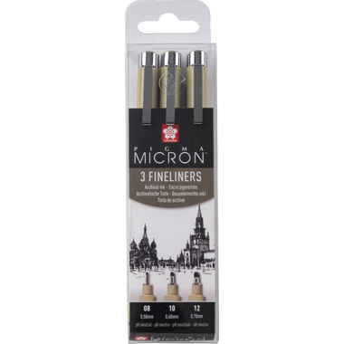 SAKURA Pigma Micron Set POXSDK3A 0,5/0,6/0,7mm 3 pcs.
