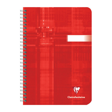 CLAIREFONTAINE Cahier spirale A5 8532C ass., quadrillé, 5mm 50 feuil.