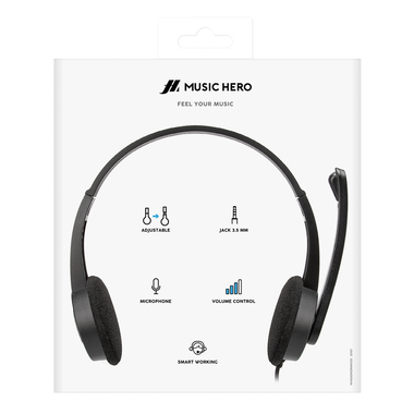 Kabelgebundenes Headset mit einstellbarem Mikrofon