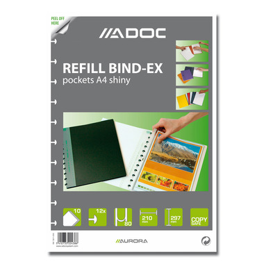 ADOC Pochettes rempl. A4 5810.000 matt 10 pcs.