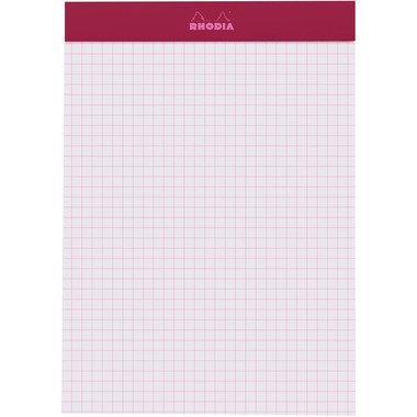 RHODIA Notizblock Couleurs Nr.16 A5 16304C rot, kariert 80 Blatt