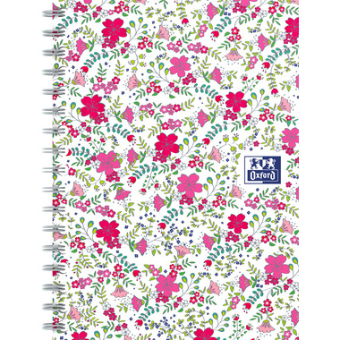 OXFORD Collegeblock ForMe Floral A6 400094826 quadrettato 5x5mm,90g 50 fogli
