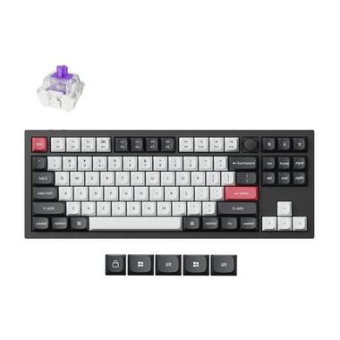 Keychron Clavier de gaming Q3 HE Carbon Black QMK Commutateur magnétique