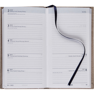 BREPOLS Agenda Notavision Dubl. 2026 75454550560 1W/2S grün 8.9x16cm