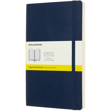 MOLESKINE Notizbuch L/A5 715598 Kariert, SC, Saphir