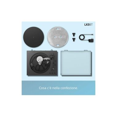 Sony Plattenspieler mit Bluetooth PS-LX3BT Schwarz