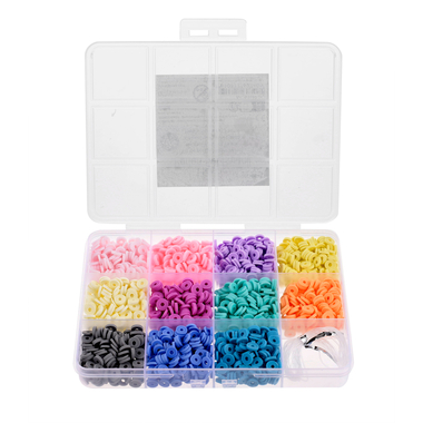 GLOREX Heishi Perlen-Set 61630242 pastel, assortiert 1000 Stück