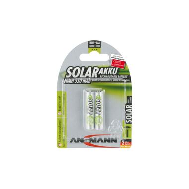 Ansmann Akku Solare NiMH AAA per applicazioni solari 550 mAh, 2 pezzi
