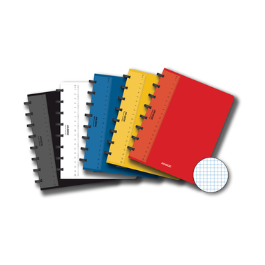 ADOC Classificatore ad annelli A5 3099.735 quadrettato, 90g 72 fogli