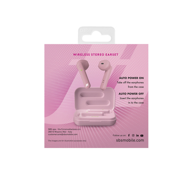 Twin earphones with automatic ON-OFF and charging case