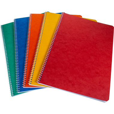 BÜROLINE Quaderno a spirale A5 532560000 ass., rigato 48 fogli
