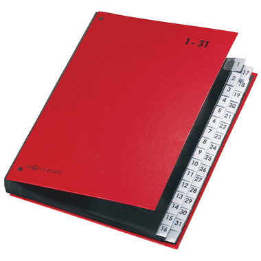 PAGNA Pultordner Color A4 24329-01 rot 1-31