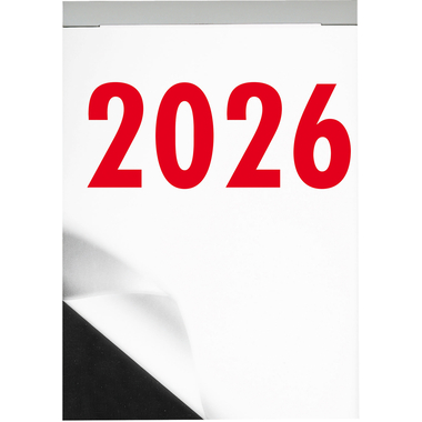 BIELLA Abreissblock Nr.5 2026 889005000026U 1T/1S sw/rot ML 9.8x14.2cm