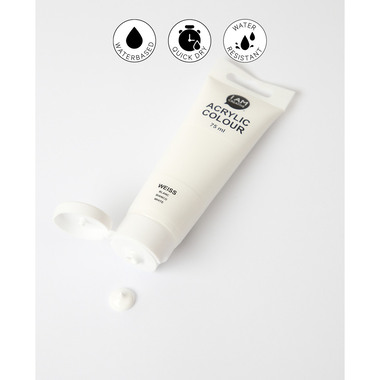I AM CREATIVE Acrylfarbe 75ml 2001.01 weiss