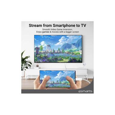 4smarts Kabel 4K 60Hz, PD 100W USB Type-C - HDMI, 2 m