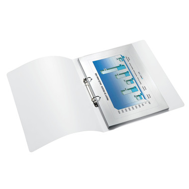 LEITZ Ringbuch WOW PP A4 4257-00-01 weiss 25mm