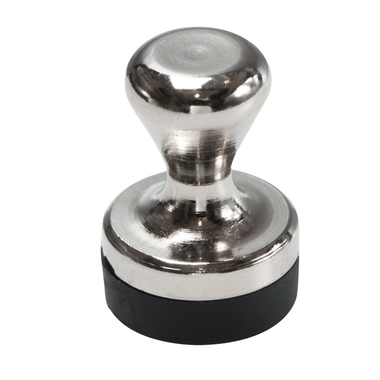 BEREC Griffmagnet Metall 12mm GM14S.56 Gummikappe, vernickelt 2 Stück