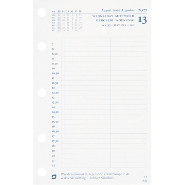 SUCCES Agenda Mini 2027 841209000027U 1J/1P recharge 6.7x10.4cm