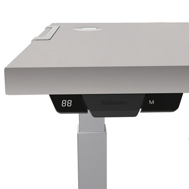 FELLOWES Hubtischgestell Levado 8802001 silber, höhenverstellbar