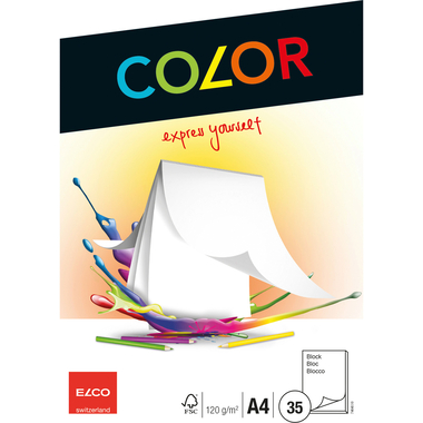 ELCO Zeichenpapier A4 74640.10 120g, weiss 35 Blatt