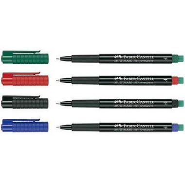 FABER-CASTELL OHP MULTIMARK F 151304 4-couleurs ass. permanent