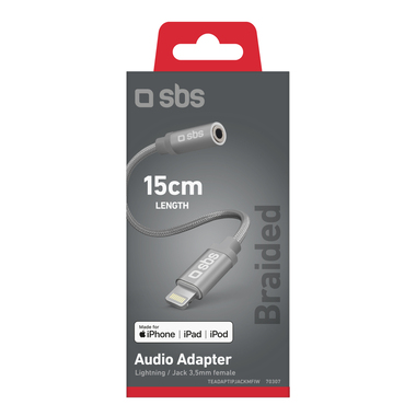 Adaptateur jack femelle - Lightning mâle pour iPhone
